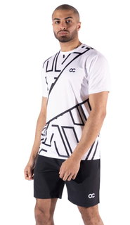 ONCOURT Tennis-Tshirt Performance Tee Gras 2 weiss/schwarz Herren